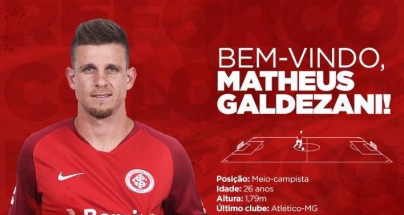Inter anuncia a contratação de Matheus Galdezani