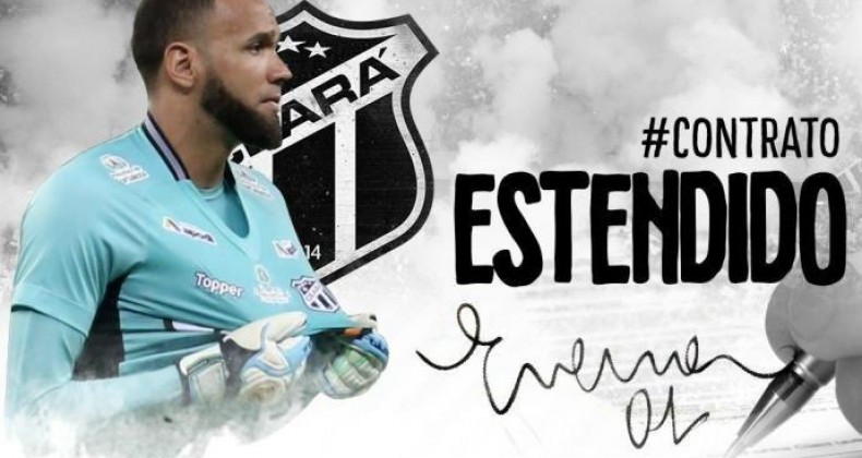 Na mira do Grêmio, goleiro Everson renova com o Ceará até 2021