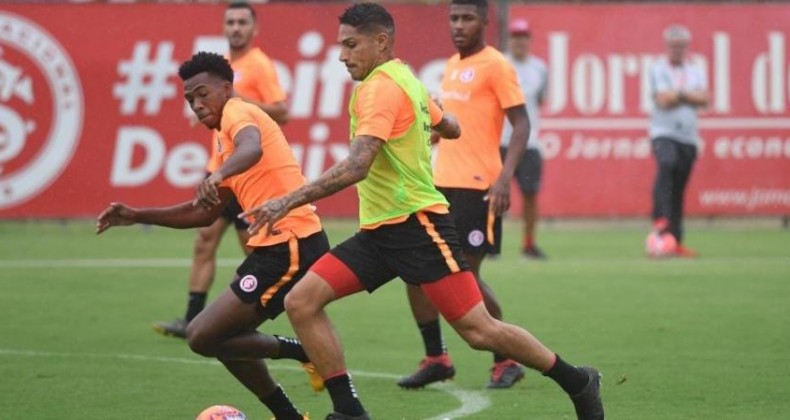 Treino do Inter indica estreia de Guerrero contra o Caxias